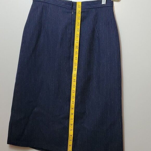 Debenhams, New, Size 16 GB - Blue and White Pinstripes - Wool - Picture 5 of 11